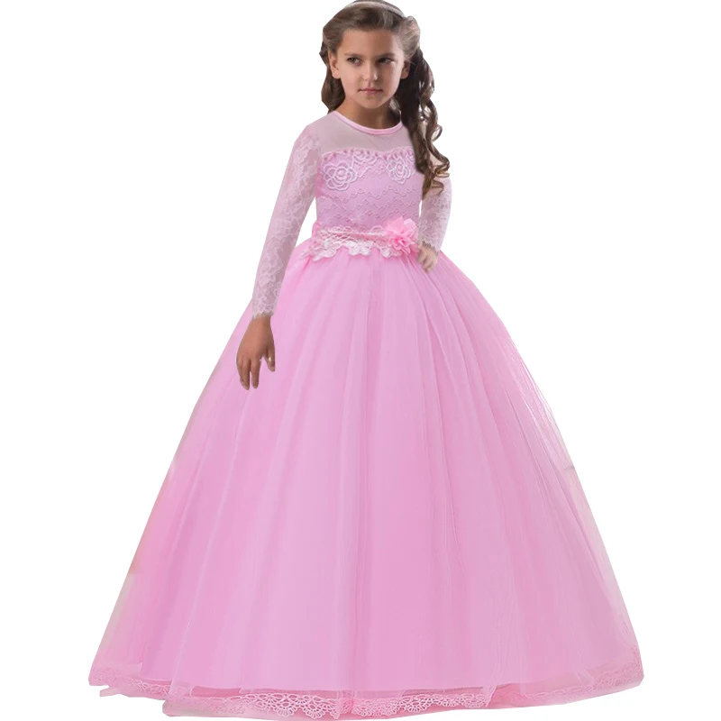 Свадебное платье для девочек элегантное белое кружевное подружки невесты с