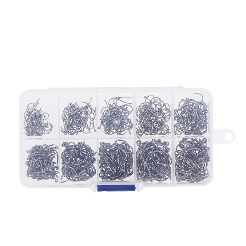 500 шт. рыболовные крючки из углеродистой стали|Рыболовные крючки| |