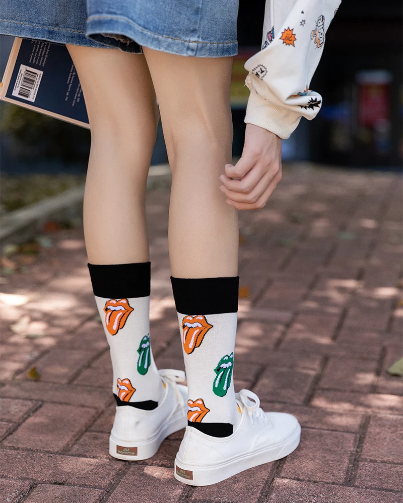 

Женские клетчатые носки в стиле ретро в английском стиле, носки в стиле панник, художественные и литературные женские носки средней длины