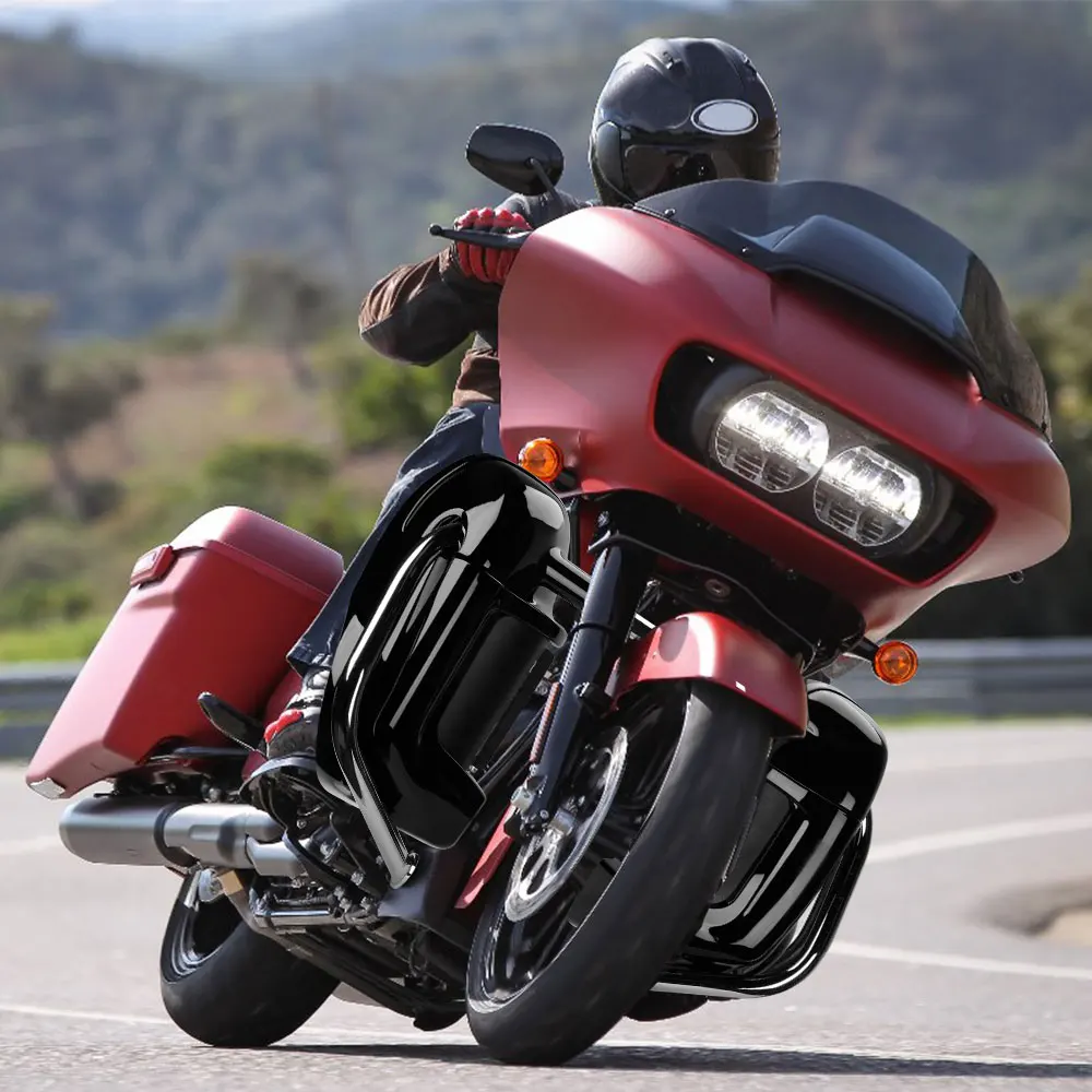 Черные ноги Обтекатели крышка бардачок для Touring Electra Glide специальный CVO Street Glide Ультра ограниченный низкий Твин 1983-2013
