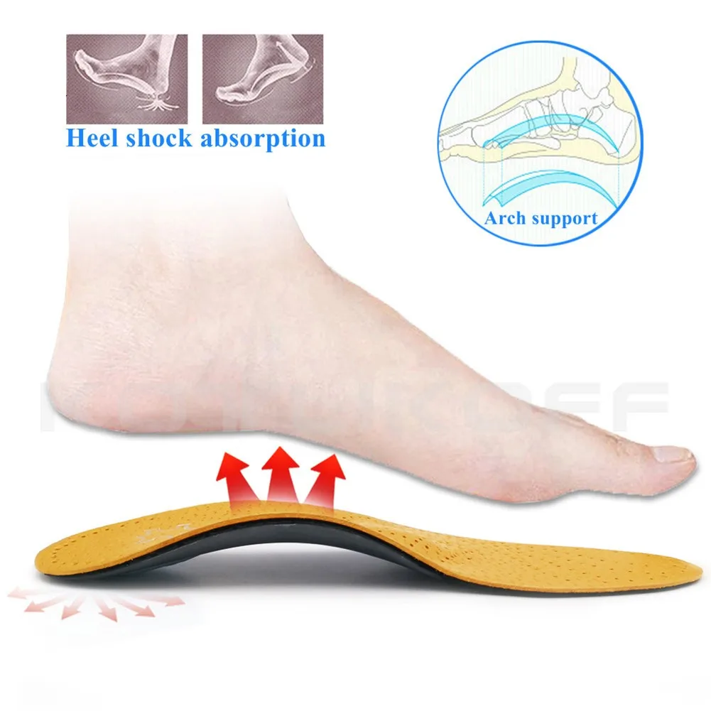 

Leather Orthopedic Insole For Shoes Flat Feet Arch Support Shoes Sole Insoles Premium Orthotic Latex Foot Health Sole Pad