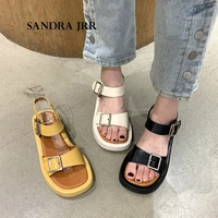 sandra jrr rome style sandals women fashoin platform leather sandal shoes summer party casual holiday shoes