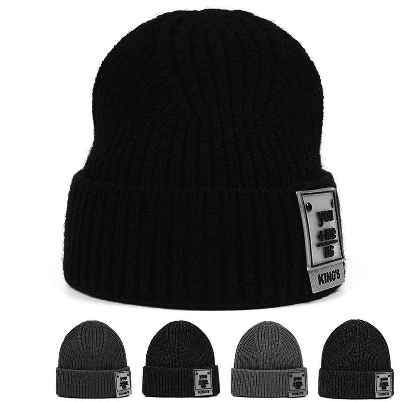 

2021 Fashion New Men's Hats Men Beanies Knit Hats Woolen Caps Ladies Warm Beanie Ski Hats