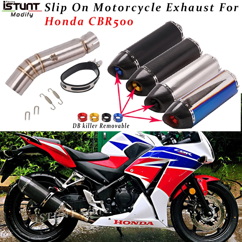 

Глушитель из углеродного волокна для мотоцикла Honda CBR500R CB500X CB500F 2013-2020