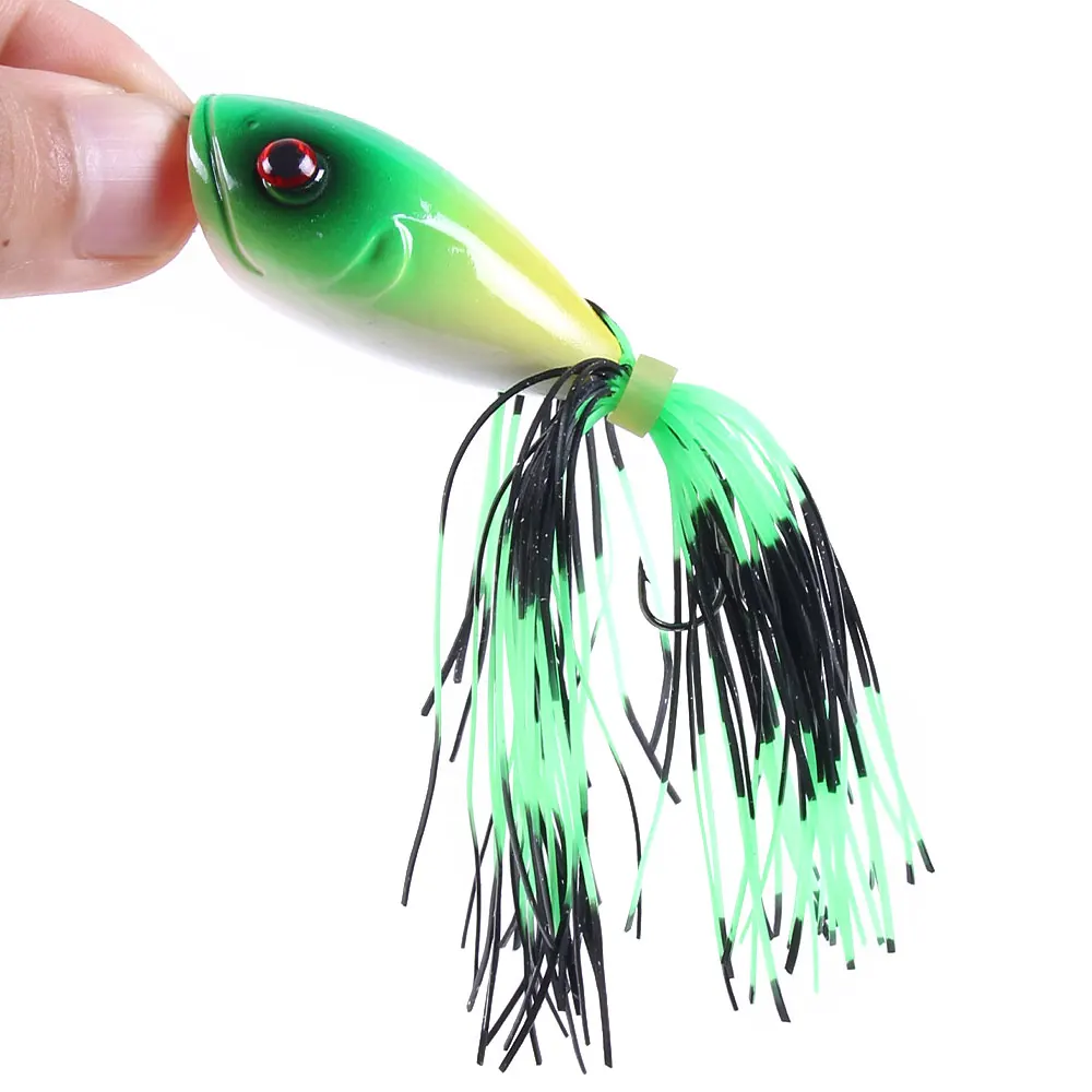 5Pcs Jump Frog 10cm 10.5g Fishing Lures Artificial Hard Ray Lure Bait Treble Hooks For Carp pesca Popper Wobblers | Спорт и