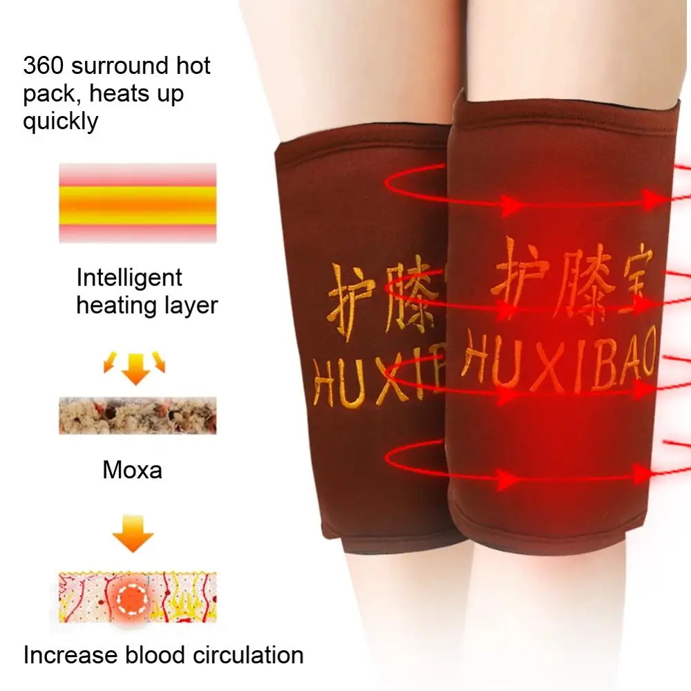 Унисекс Электрический наколенники травяной прижигания мокса облегчение боли