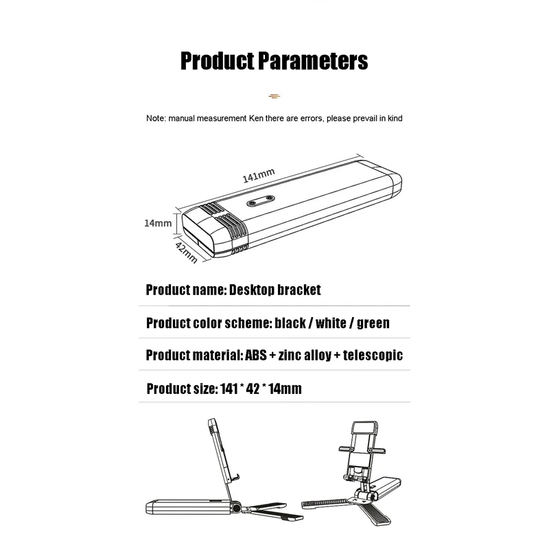 mini aluminum alloy desktop phone stand tablet pc universal foldable telescopic tripod lazy stand multi function placement free global shipping