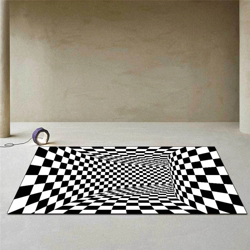 Современный мягкий коврик с геометрическим 3D рисунком ковры для гостиной