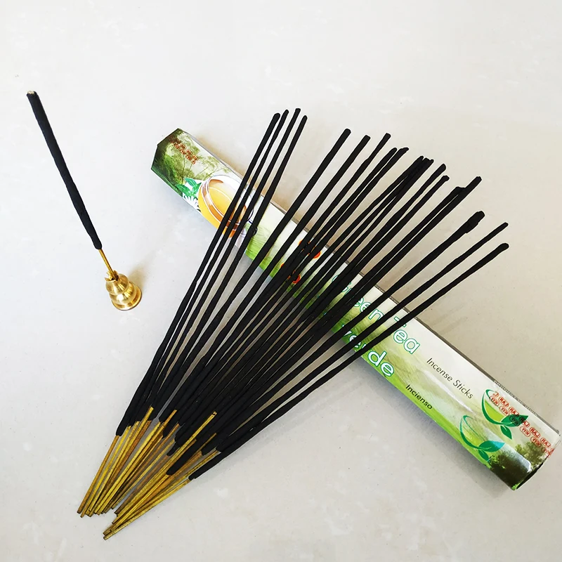 Одна маленькая коробка тибетская палочка благовония зеленый чай Индиана ручная