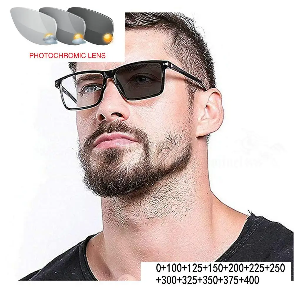 Прогрессивные фотохромные солнцезащитные очки с фотохромными линзами для