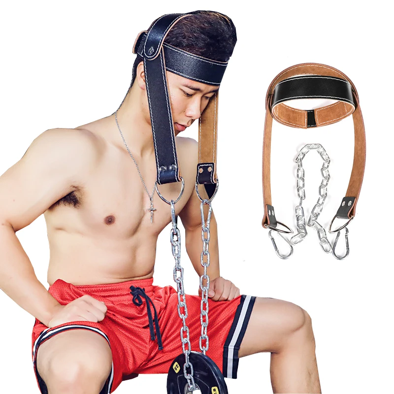 

Тренажер для тренировки веса головы, кожаный, для силовых тренировок, мышц шеи, штанга, оборудование для фитнеса