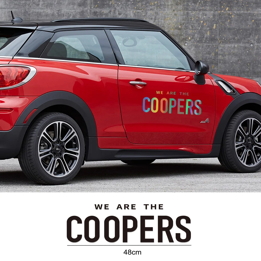 

2Pcs Car Styling Door Side Stickers Exterior Decals For MINI Cooper S One JCW R50 R53 R55 R56 R60 F54 F56 F60 Car Accessories