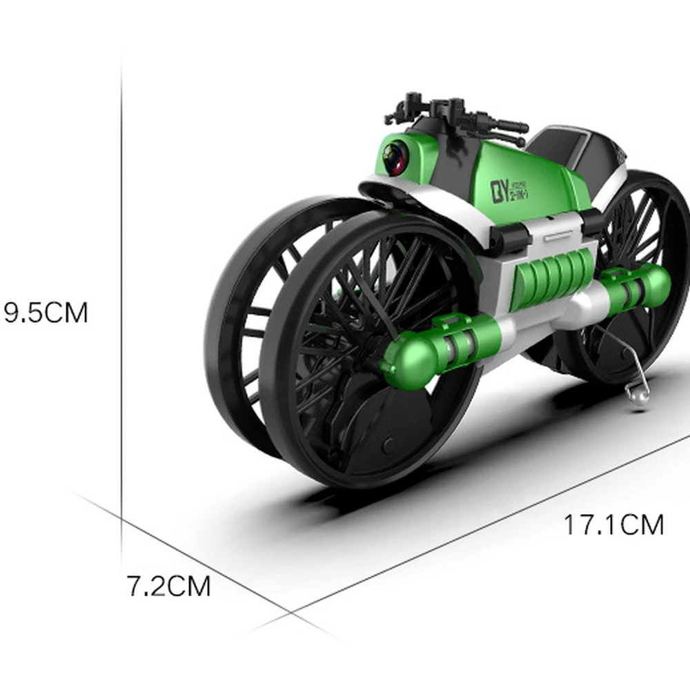 

2-in-1 Motorcycle Folding RC Drone With 2MP Camera Wifi Electric Deformation Helicopter RC Quadcopter Toy Land-air model Toy