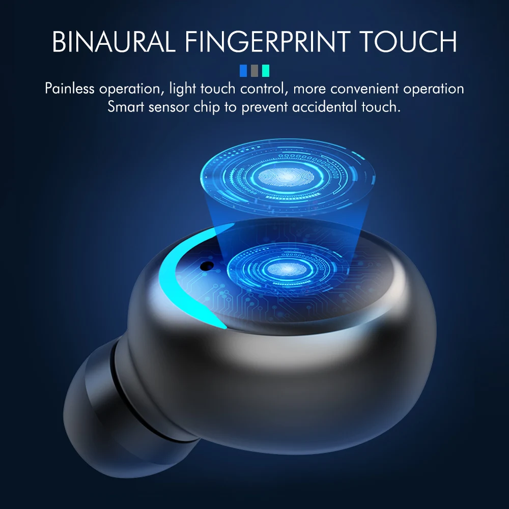 BTH-F9-5 Bluetooth 5 0 TWS цифровой дисплей Сенсорная бинауральная гарнитура с зарядным