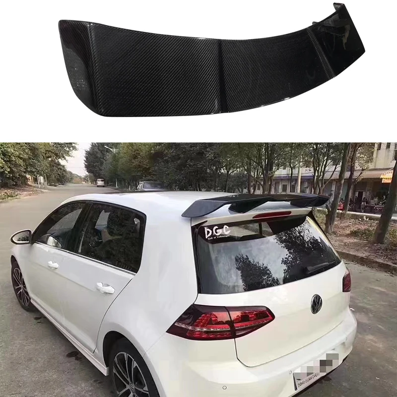 Golf 7 MK7 Revozport Стиль углеродное волокно авто спойлер на крыше крыло для Volkswagen VW VII Golf7