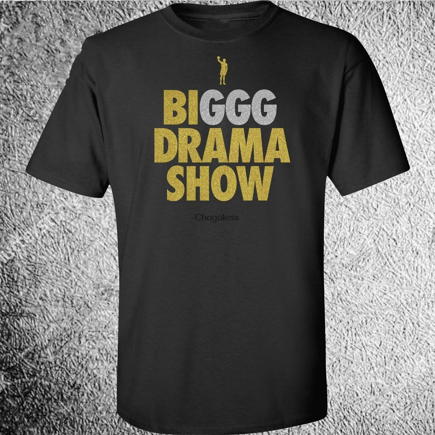 Ggg Мужская черная футболка Biggg Drama Show Gennady Golovkin|Мужские футболки| |