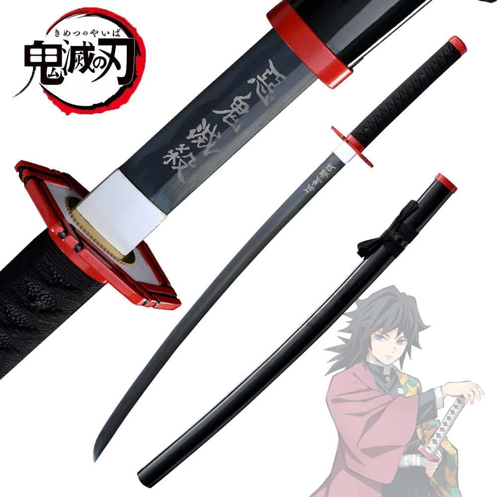 

Anime Demon Slayer Kimetsu No Yaiba Tomioka Giyuu Real Steel Blade Cosplay Props-Sword Decoration Hot Sale