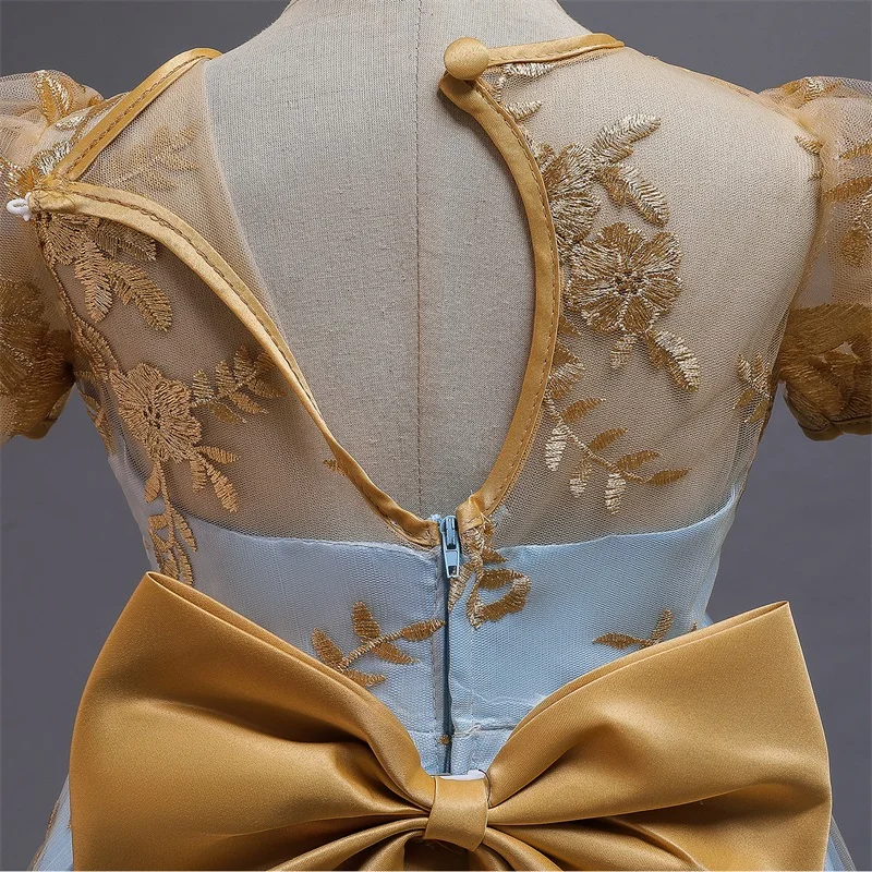 Элегантное платье принцессы для маленьких девочек возрастом от 4 до 10 лет платья