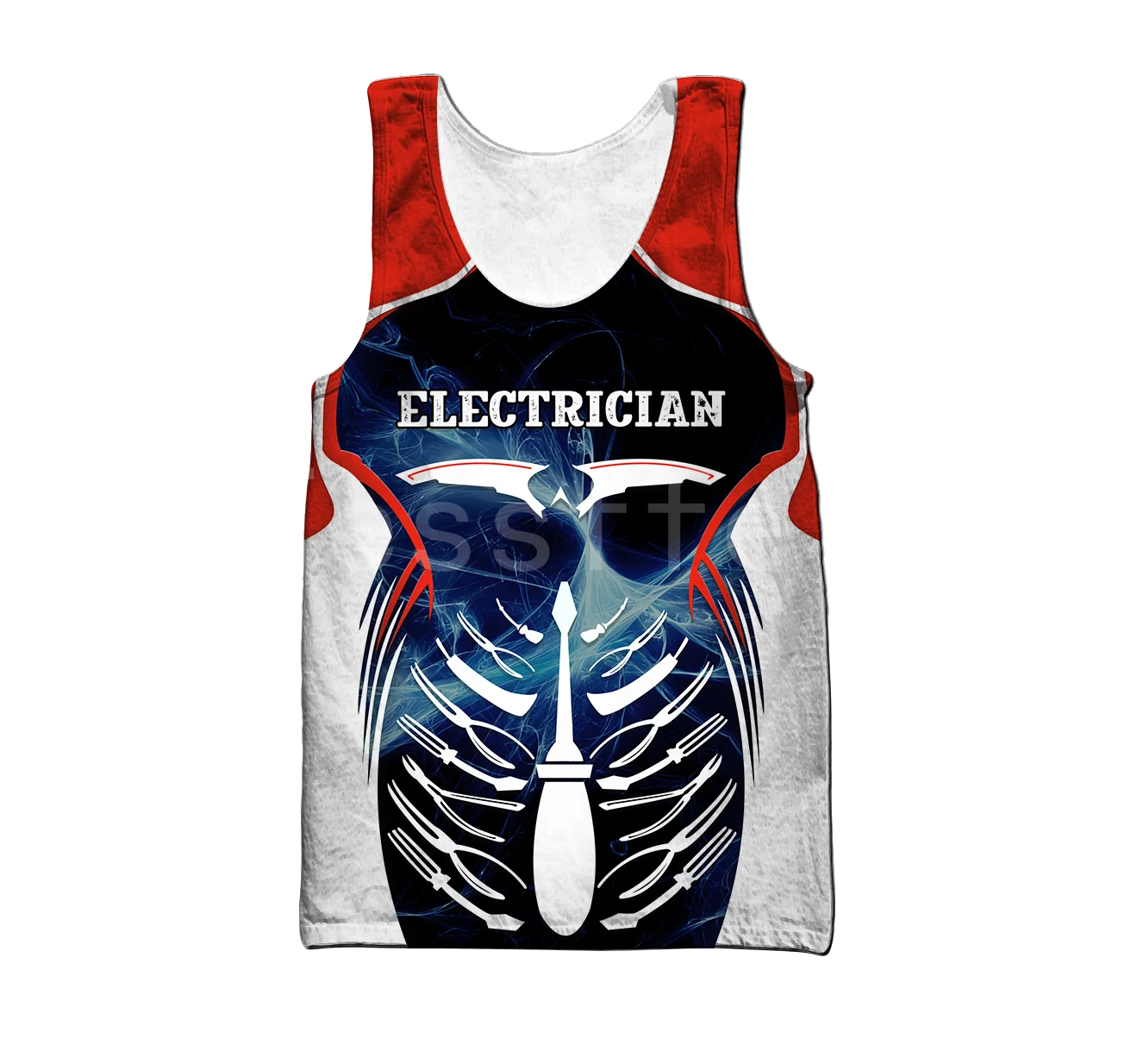 Новинка 2021 модный летний мужской жилет tessвам от электрика с 3D принтом