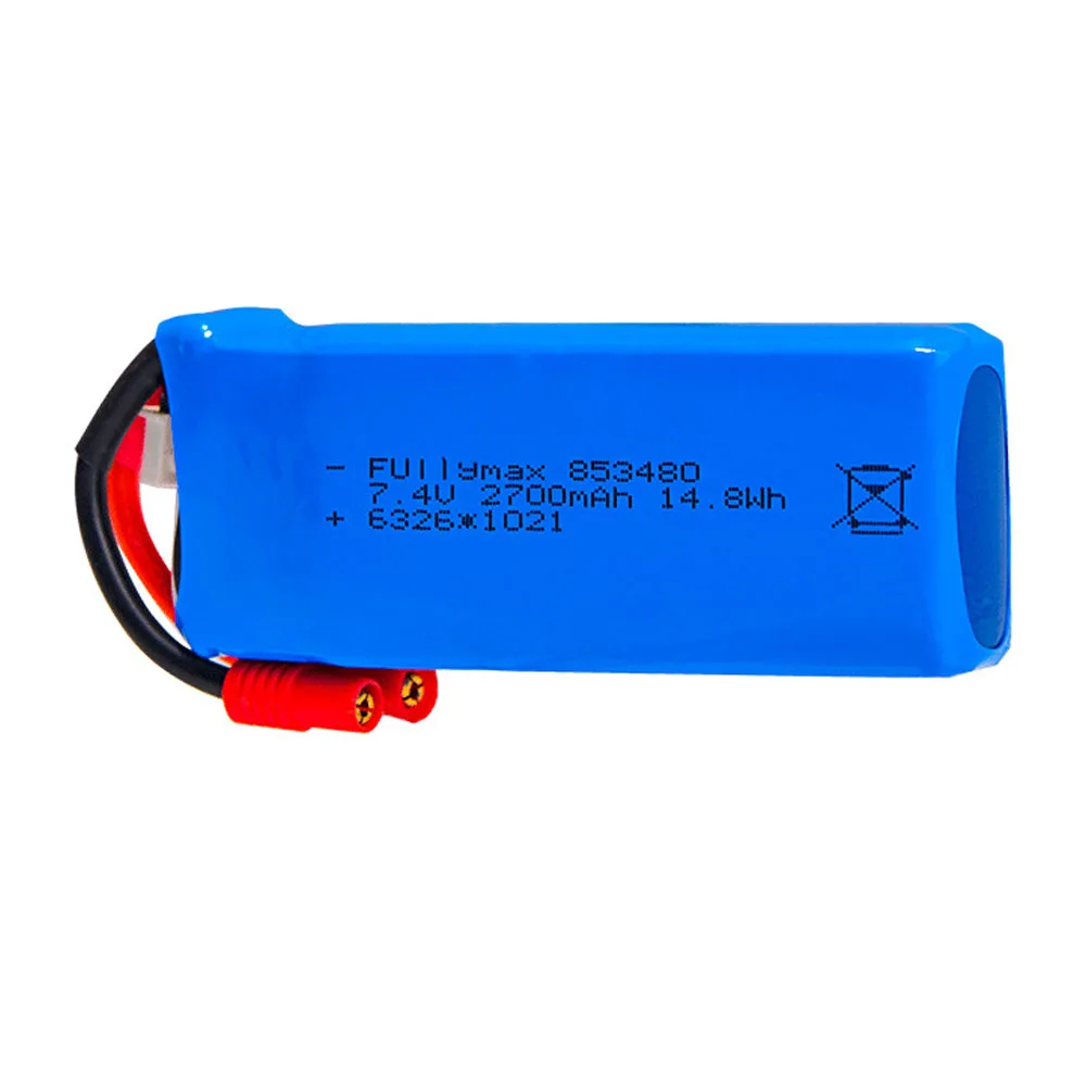 7.4V 2700mAh 2S 25C lipo battery with Charger cable for Syma X8C X8W X8G X8 RC Quadcopter Spare Parts high capacity - купить по