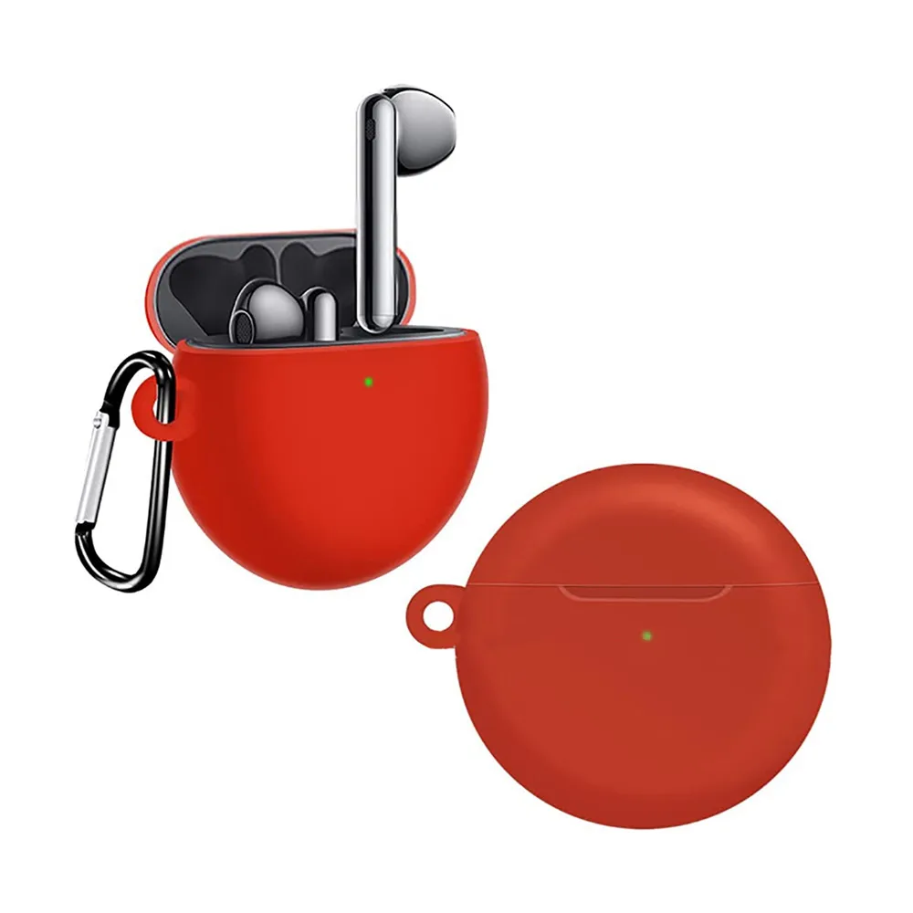 

Bluetooth Earphone Storage bag Case Silicone Protective Cover with Hook For Freebuds4