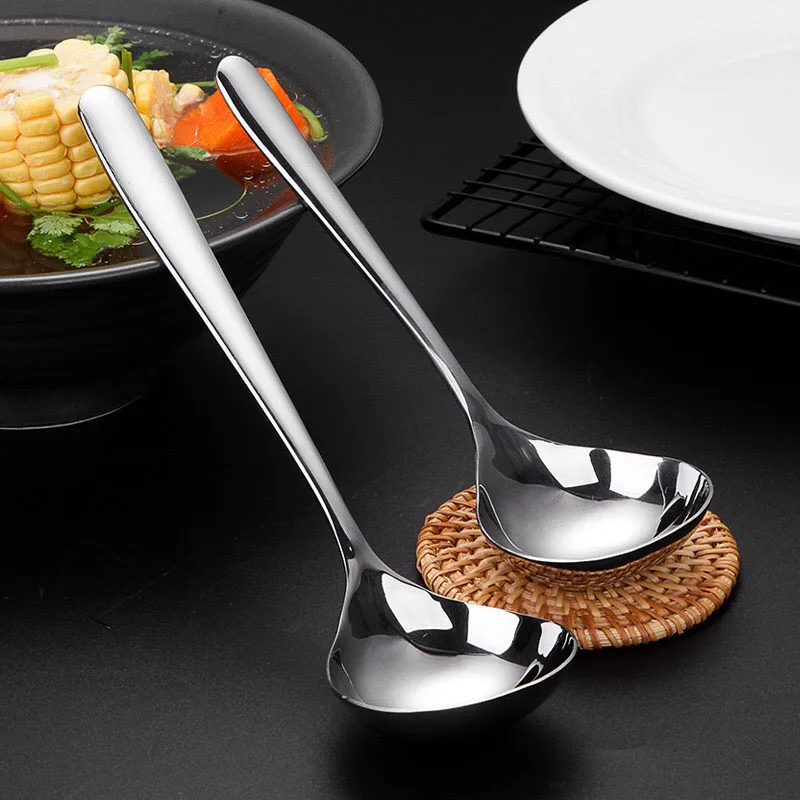 Ложка суповая из нержавеющей стали утолщенная креативная столовая посуда