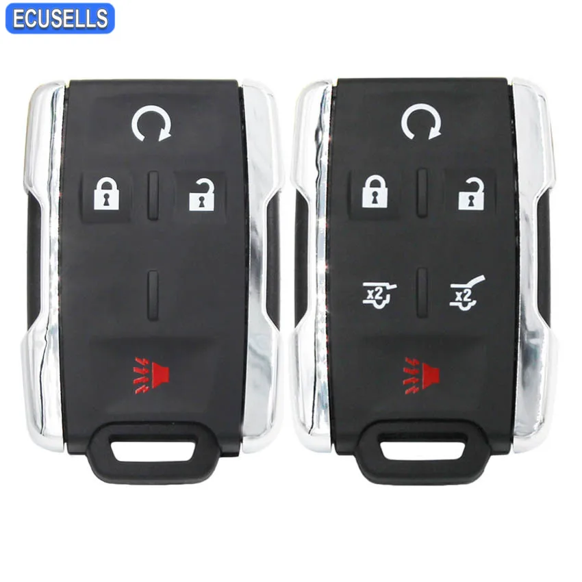 4/6 кнопочный серебристый боковой Чехол для ключа с дистанционным управлением
