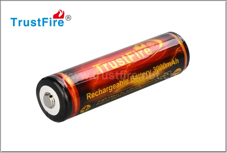 1 шт. 100% оригинал TrustFire 3000 мАч 3 7 в 18650 Li-Ion Перезаряжаемые Батарея с защитой доска