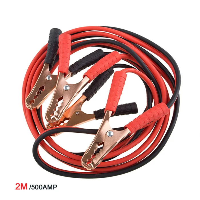 2M 500AMP LUNDA Перемычка аккумулятора 2 м 500AMP 1000AMP 2,5 м 1800AMP кабель усилителя аварийный для автомобилей VanTruck терминалы пусковое устройство - Цвет: 2M 500AMP