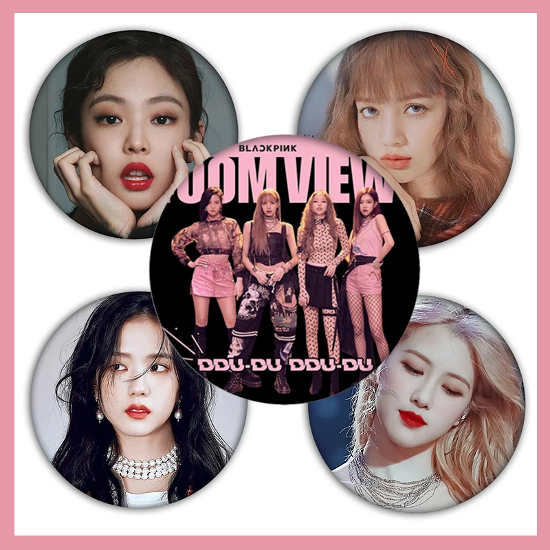Nengdou T46 Корейский KPOP черный розовый альбом для девочек значок для толстовки футболка DIY брошь, заколка, аксессуары для одежды украшение для рюкзака