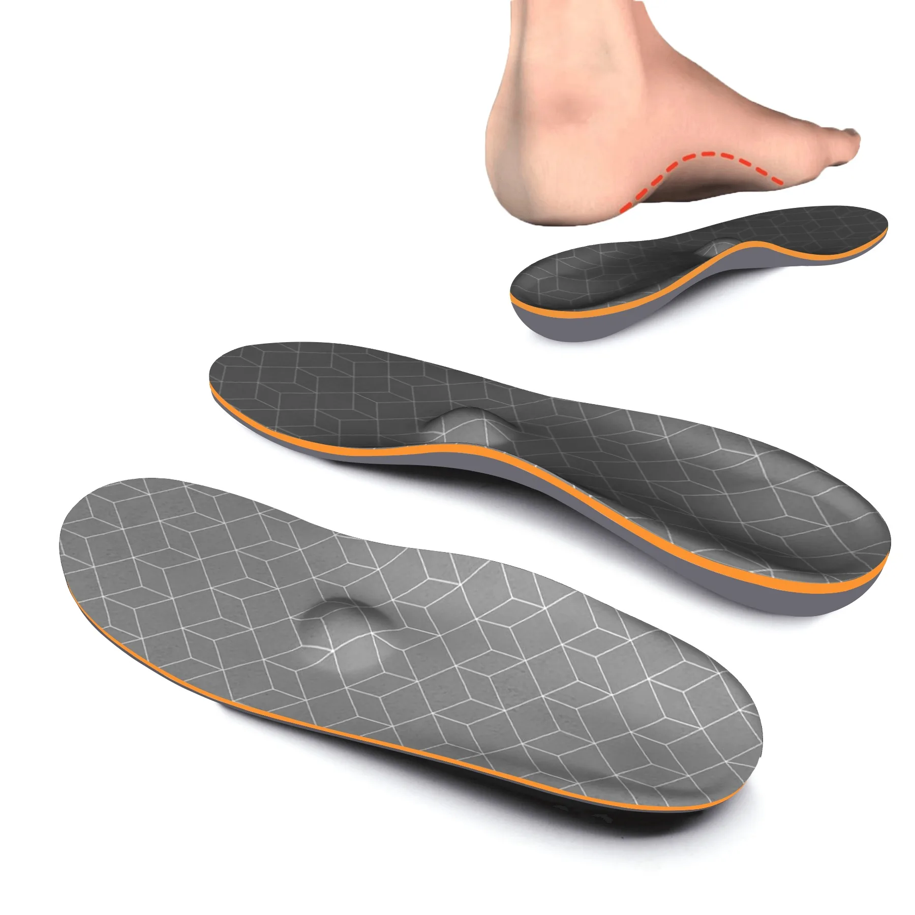 

Flat Feet Plantar Fasciitis Shock Absorption Orthopedic Insoles Women Heel Pain Arch Support Orthotics Sole Sneakers Inserts