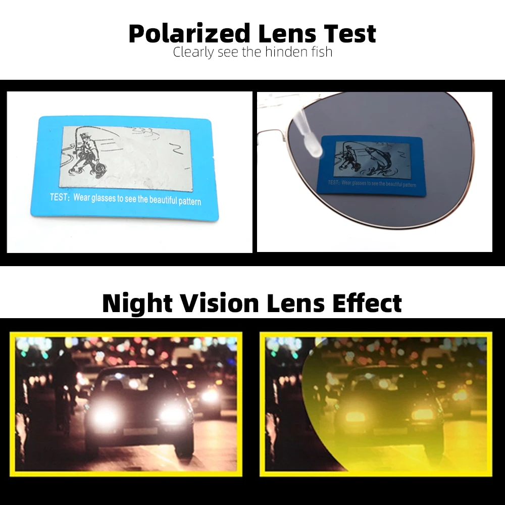 Мужские и женские очки авиаторы VIVIBE солнцезащитные большого размера с зажимом