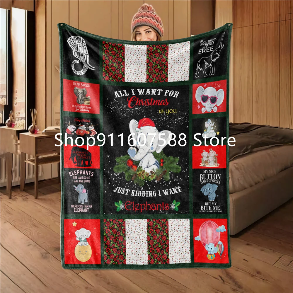 Рождественское одеяло с лошадью супермягкое теплое зимнее фланелевое покрывало