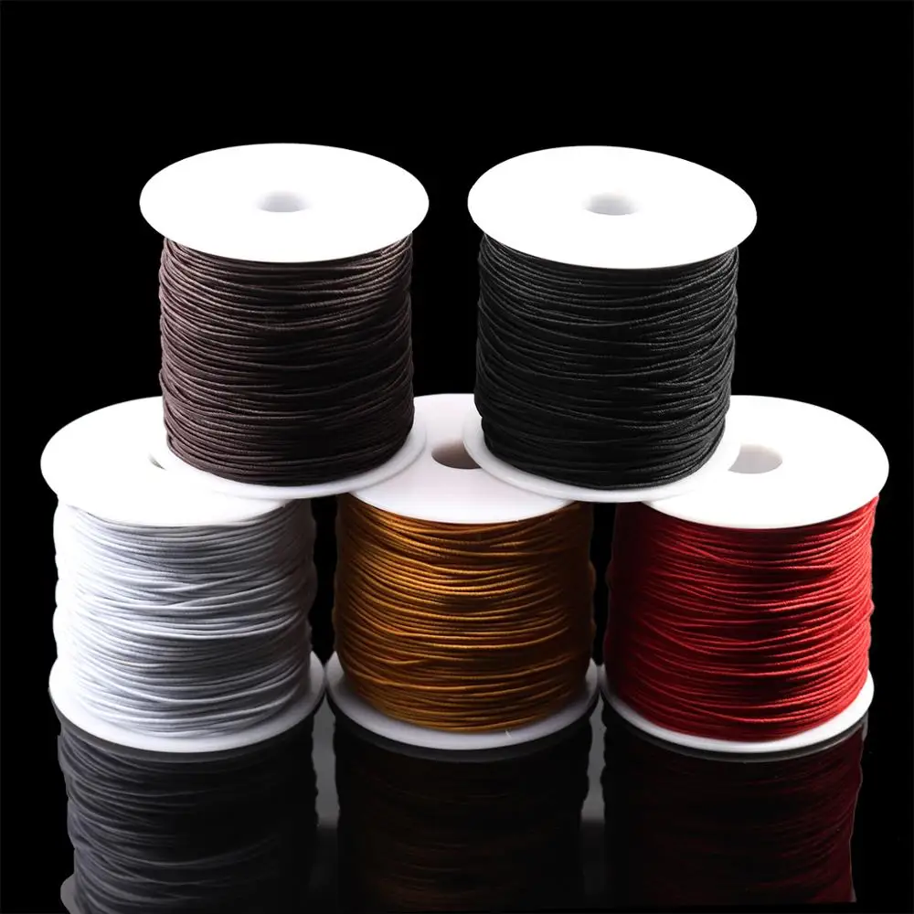 

7m/bag 1mm Round Elastic Cord Beading Stretch Thread/String/Rope for Necklace Bracelet Jewelry Making Supply