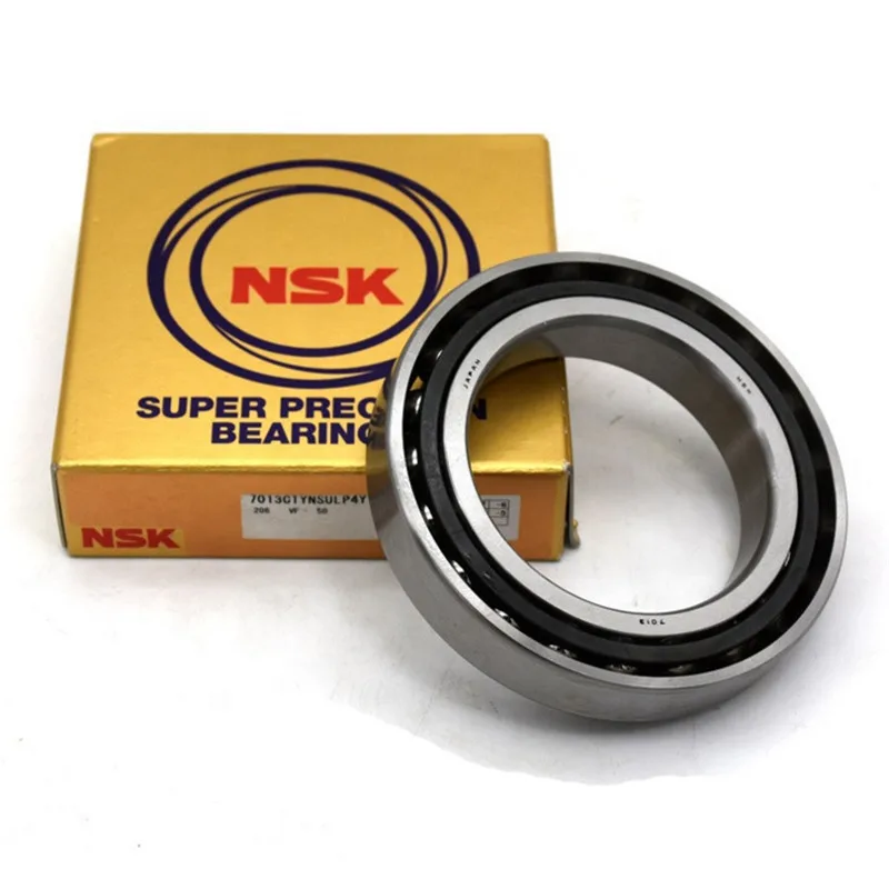 NSK Brand  1 Pair 7207 7207C 2RZ P4 DB B 35x72x17 Sealed Angular Contact Bearings Speed Spindle Bearings CNC ABEC 7