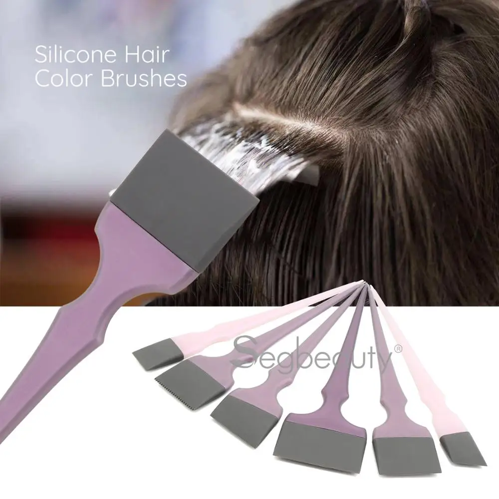 6 шт. Силиконовые кисти для окрашивания волос|Расчески| |