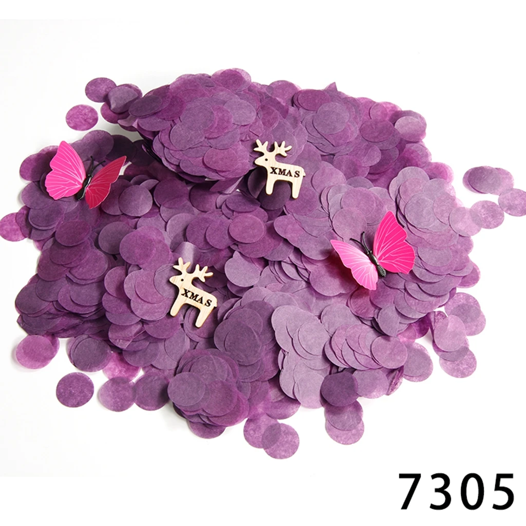 

Round Tissue Paper Table Confetti Dots for Wedding Birthday Party Decoration 50G