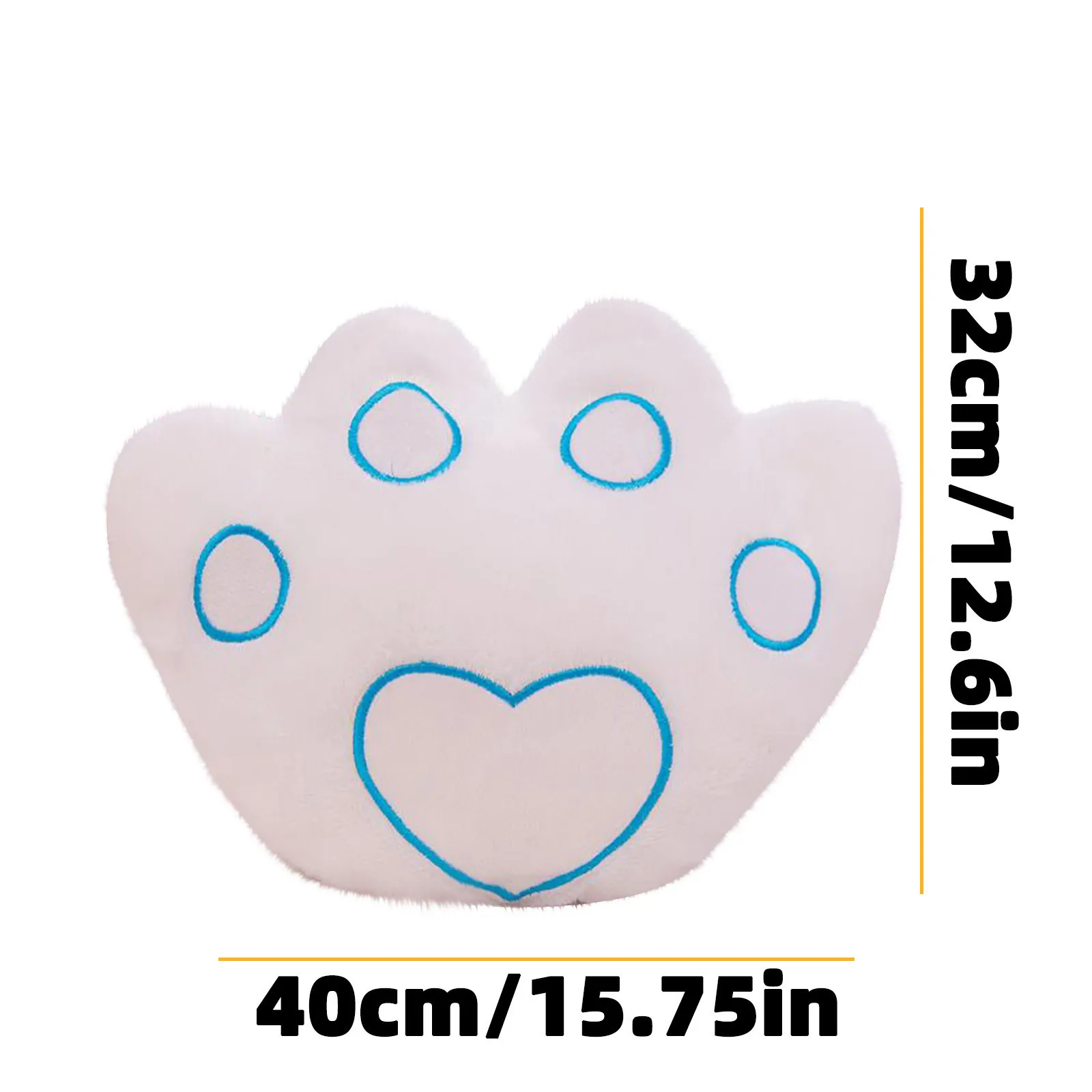 

Bear Paw Plush Toys Colorful Luminous Glow Pillow Soft Plush Children Cute Toy Birthday Gift Valentine Gifts 5*