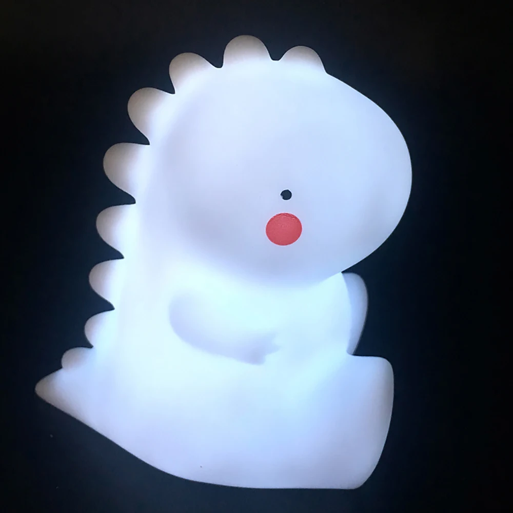 Милый динозавр 3D светодиодный Ночной светильник украшения дома животных сада