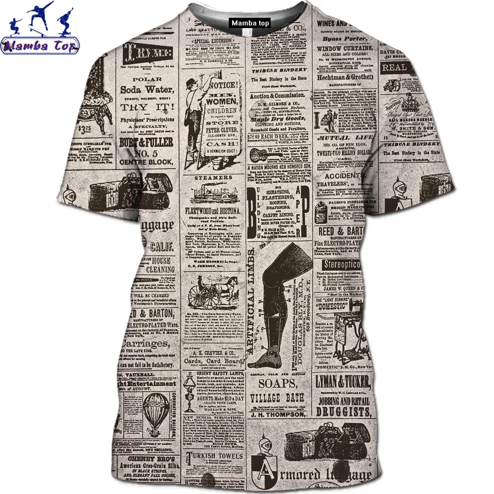 Лучшая забавная футболка Mamba с газетами Мужская в стиле хип-хоп музыкой женская