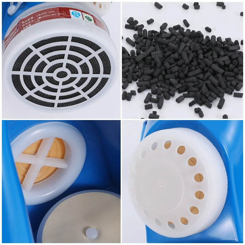 Модная защитная маска респиратор противогаз химическая противопылевая с