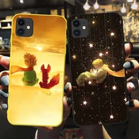 cartoon call story romantic little prince phone case for iphone xs max x xr 7 8 6s plus se2020 11 12 13 pro max soft back cover