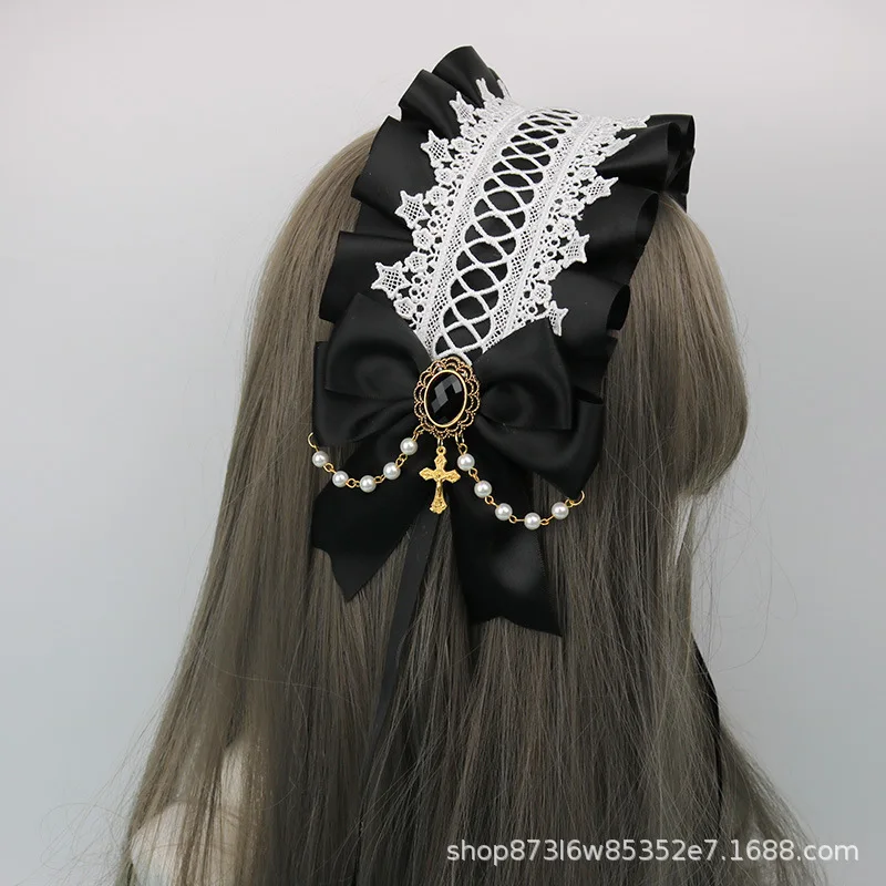 Лолита повязка на голову Готическая Diablo серии убить крест ручка в форме ангела