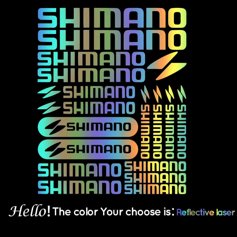 

Waterproof and Sunscreen PVC for SHIMANO Vinyl Decals Stickers Bike Frame Cycle Cycling Bicycle Mtb Road