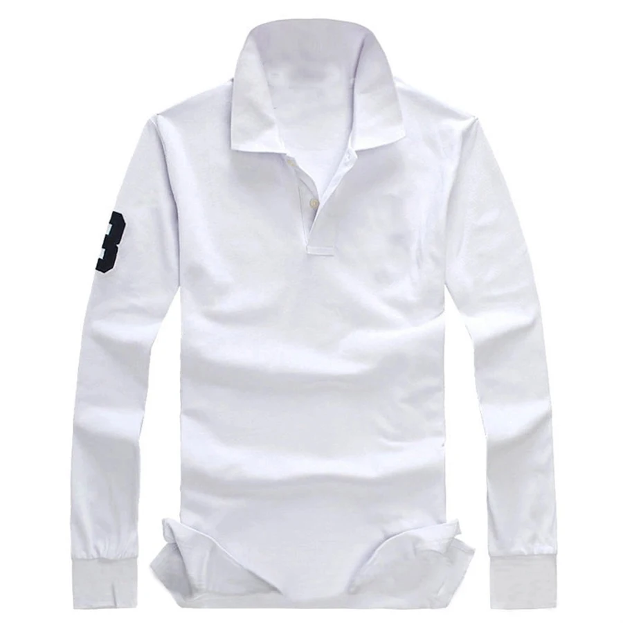 100% хлопковая Мужская рубашка поло с отложным воротником роскошная брендовая