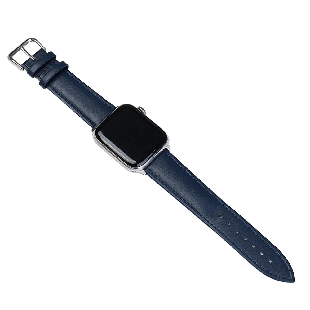 Повседневный кожаный ремень браслет для Apple Watch Series 5 4 3 2 Аксессуары 38 мм 42 iWatch Band 44