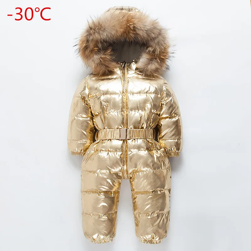 Зимние комбинезоны для мальчиков и девочек пуховая куртка на морозы до-30