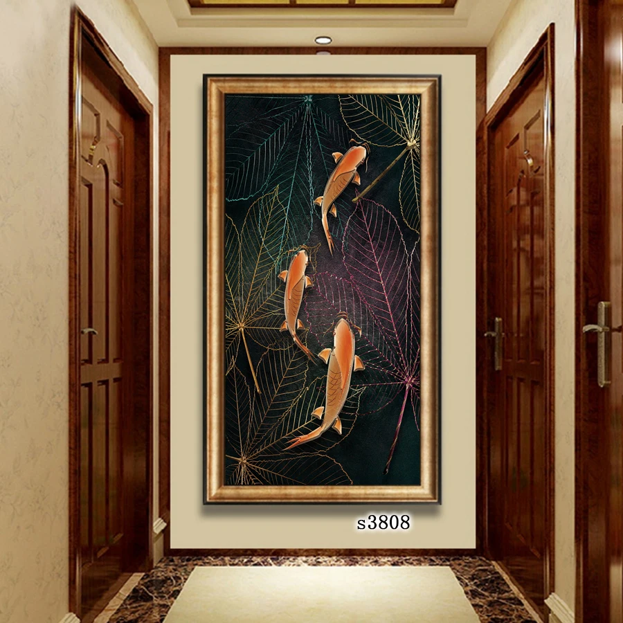 

Canvas Art Picture Printing Modern Abstract Animal Fish Oil Painting on Canvas Canvas Print Wall Art Picture for Home Decor