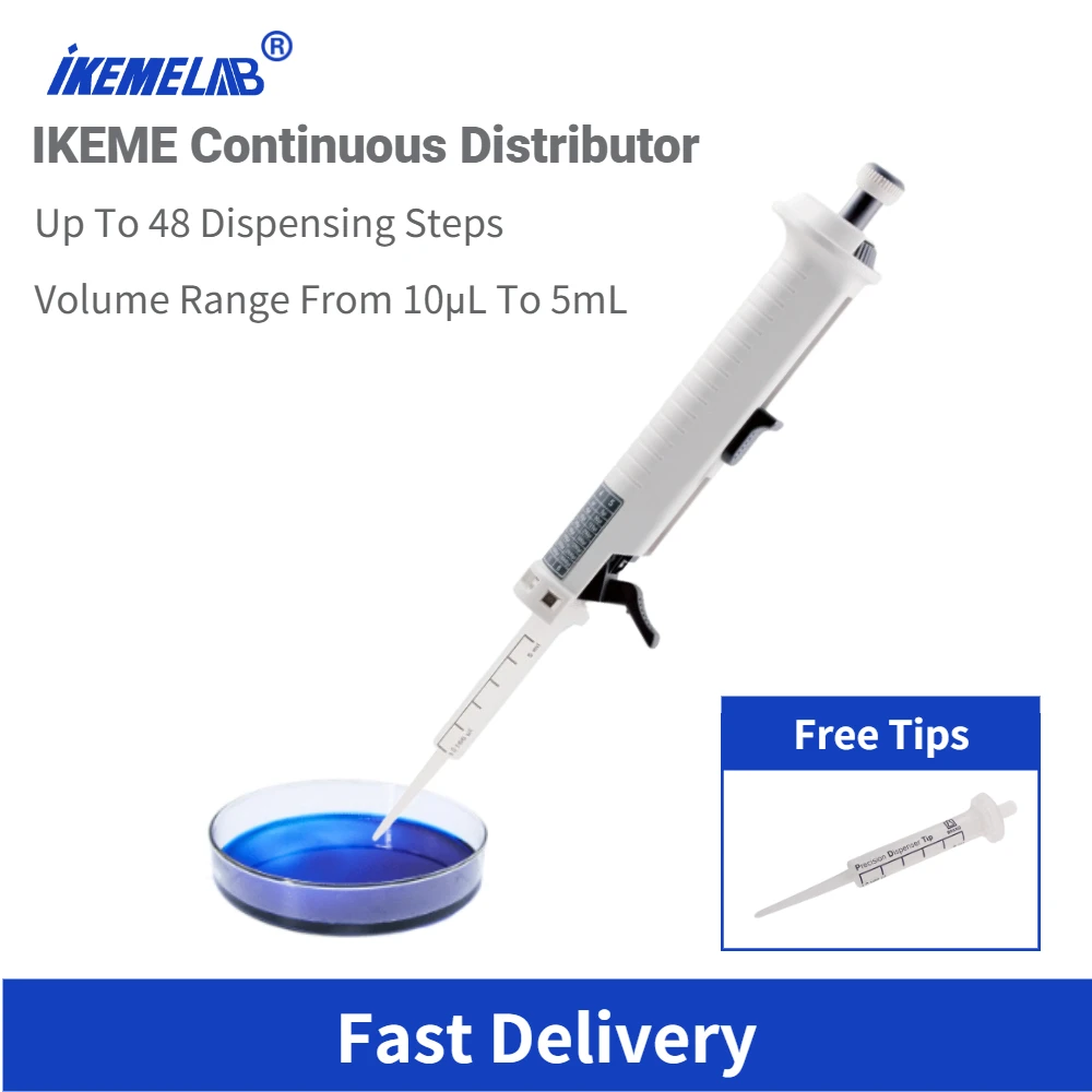 Najtaniej Regulowane Pipety Lab Dozownik Pipety Ciągły Dystrybutor Dostarczany Z Końcówką 5ml Stepper Stepper Pipeta
