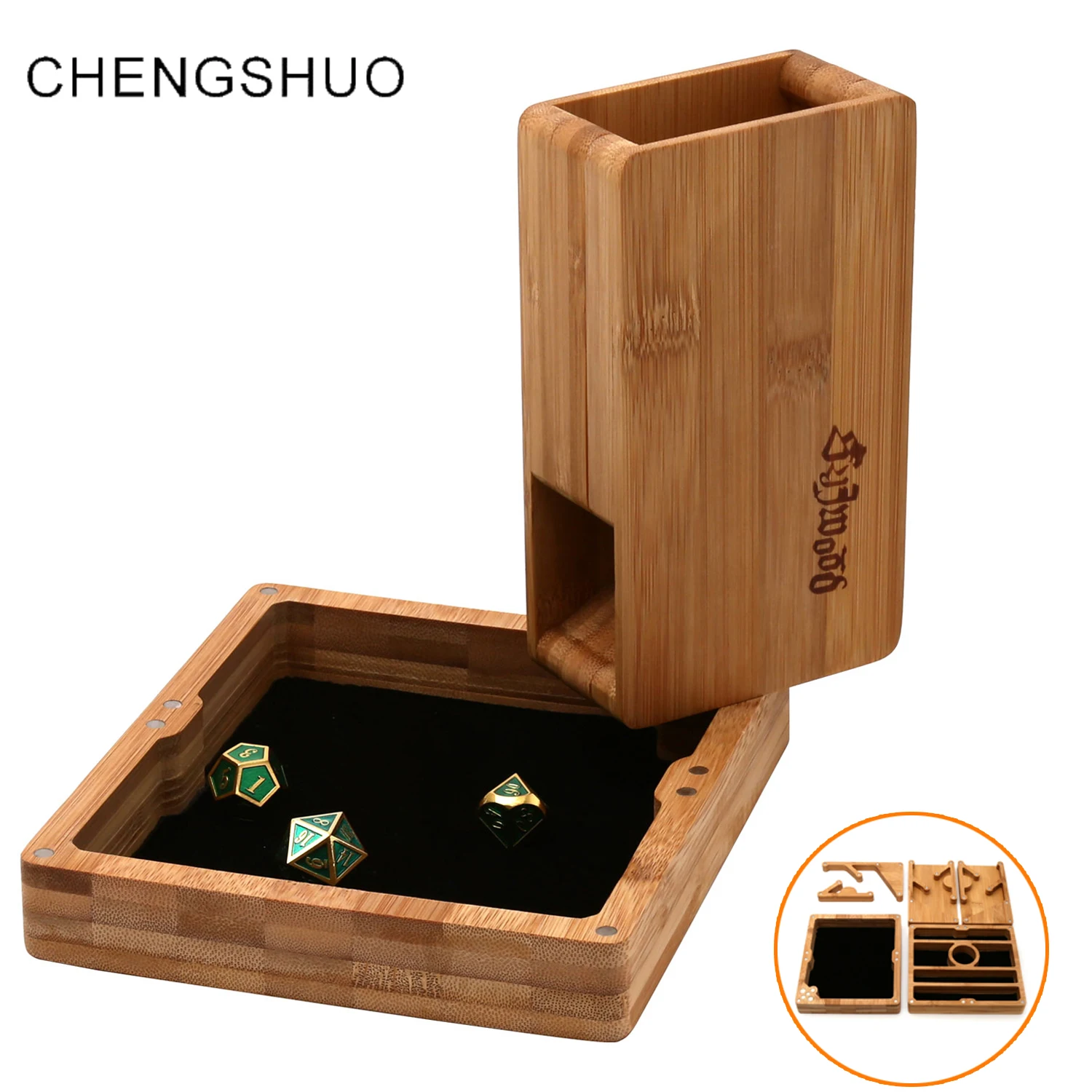 Chengshuo Магнитная адсорбционная комбинированная башня для игральных костей